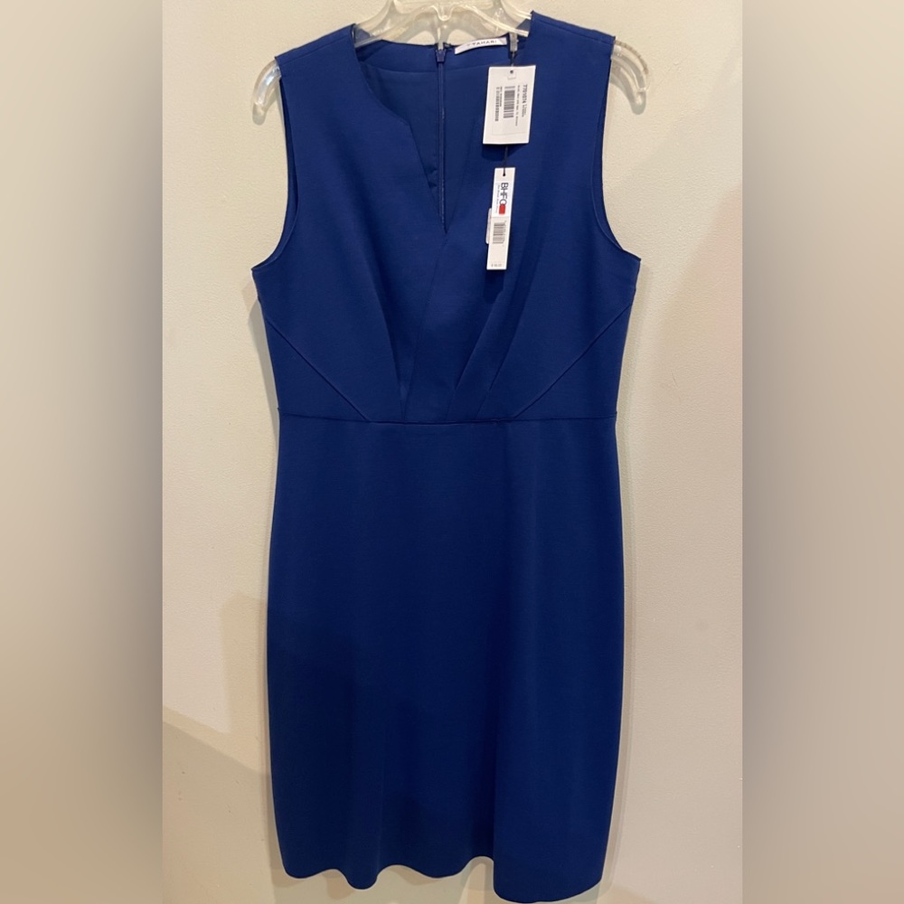 Tahari Sleeveless Dress w / V- Neck and Waistline